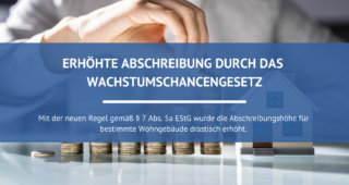 Erhöhte Abschreibungen durch das Wachstumschancengesetz